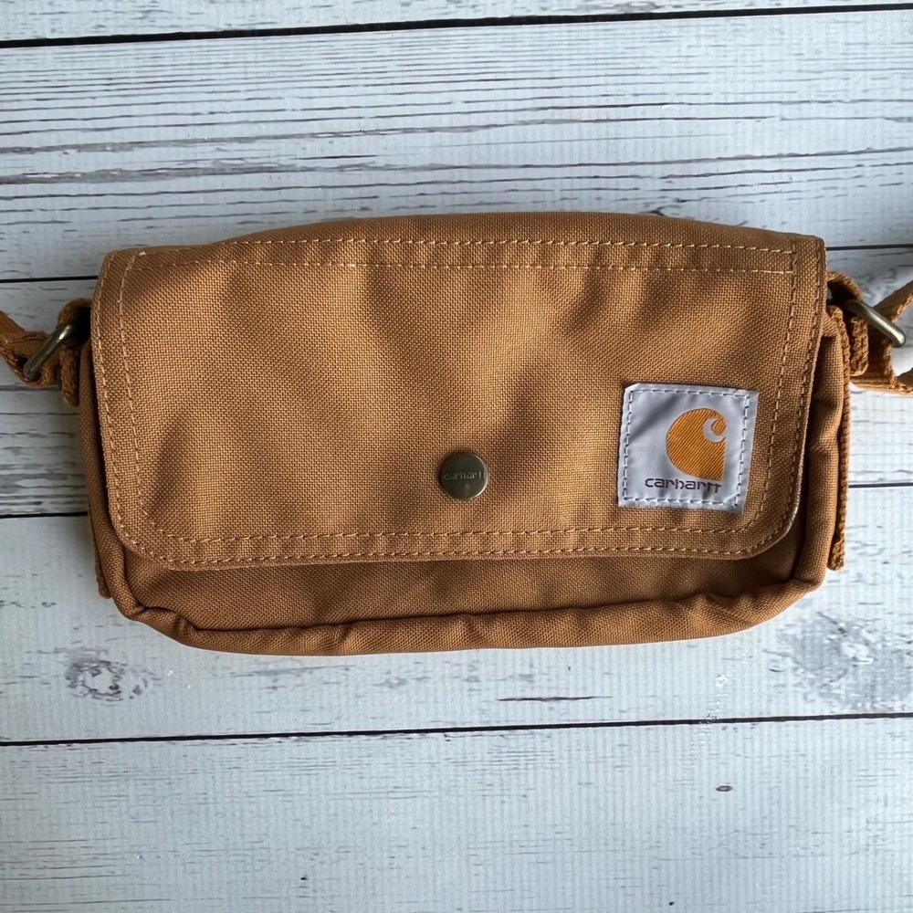 Carhartt Brown Canvas Horizontal Crossbody Bag Streetwear Festival